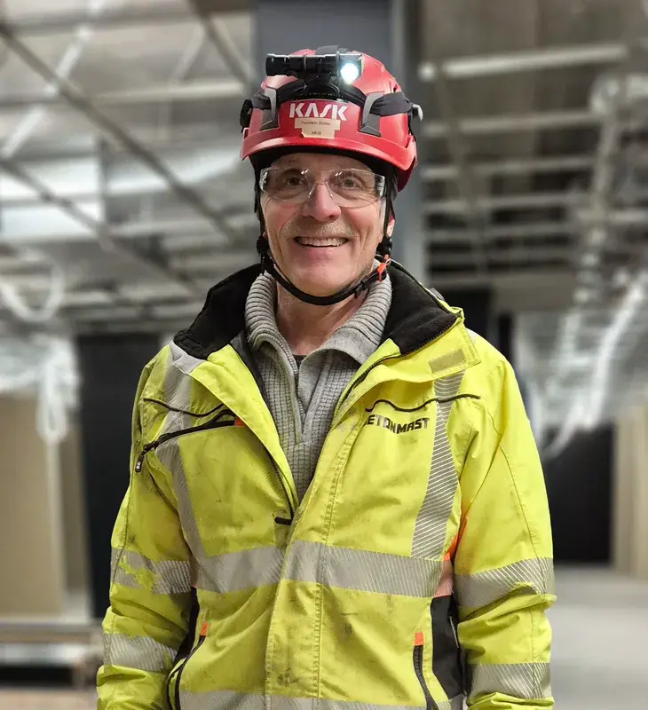 Torstein Dahle, HSE manager at Betonmast Buskerud-Vestfold
